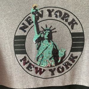 Half zip Victoria’s Secret NY sweatshirt